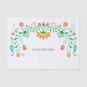 メキシカンフィエスタパーソナライズされたティッシュペーパー 薄葉紙 (正面)