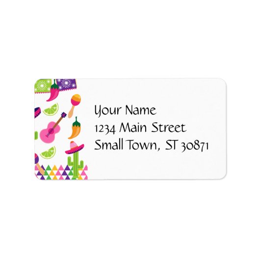 メキシカンフィエスタパーティーソンブレロサグアーロライムピーマン ラベル (正面)