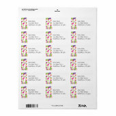 メキシカンフィエスタパーティーソンブレロサグアーロライムピーマン ラベル (フルシート)