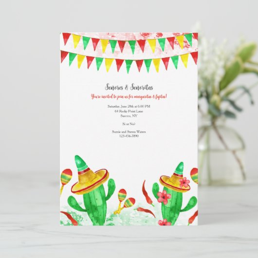メキシカンフィエスタパーティー 招待状 (スタンド正面)