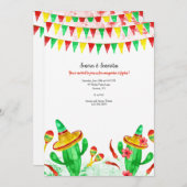 メキシカンフィエスタパーティー 招待状 (正面/裏面)