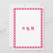 メキシカンフィエスタピンクパペルピカドボホ結婚ズ セーブザデート (裏面)