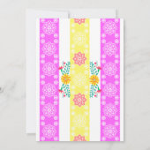 メキシカンフィエスタフォークアートフローラキンセアニェラ 招待状 (裏面)