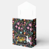 メキシカンフィエスタフォークフラワーズラマパーソナライズされた フェイバーボックス (オープン)