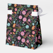 メキシカンフィエスタフォークフラワーズラマパーソナライズされた フェイバーボックス (裏面サイド)