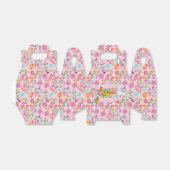 メキシカンフィエスタフォークフラワーラマピンクパーソナライズされたク フェイバーボックス (折り畳みなし)