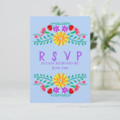 メキシカンフィエスタフラワーズライトブルーキンセアニェラ 出欠カード (スタンド正面)