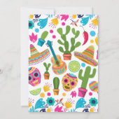 メキシカンフィエスタフローラサボスブライダルシャワー 招待状 (裏面)