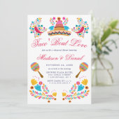 メキシカンフィエスタフローラソンブレロリハーサルディナー 招待状 (スタンド正面)