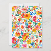 メキシカンフィエスタフローラテーマ誕生日 招待状 (裏面)