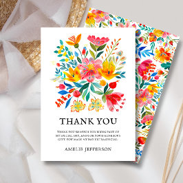メキシカンフィエスタフローラテーマ サンキューカード