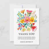 メキシカンフィエスタフローラテーマ サンキューカード (正面)