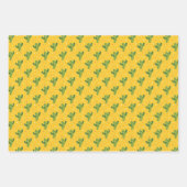 メキシカンフィエスタフローラパーティーマラカスCactus ラッピングペーパーシート (正面3)