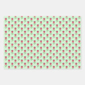 メキシカンフィエスタフローラパーティーマラカスCactus ラッピングペーパーシート (正面2)