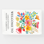 メキシカンフィエスタフローラパーティー歓迎 横断幕 (横)