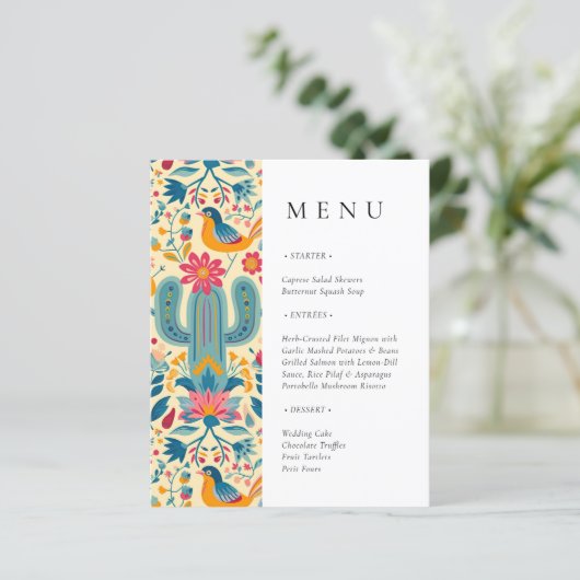 メキシカンフィエスタフローラブライダルシャワーメニュー (スタンド正面)