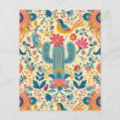 メキシカンフィエスタフローラブライダルシャワーメニュー (裏面)