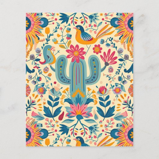 メキシカンフィエスタフローラブライダルシャワーメニュー (裏面)