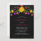 メキシカンフィエスタフローラブライダルシャワー 招待状 (正面)