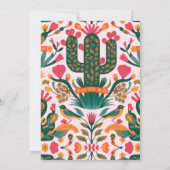 メキシカンフィエスタフローラブライダルフィエスタシャワー 招待状 (裏面)