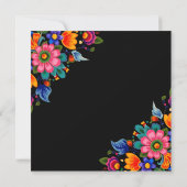 メキシカンフィエスタフローラブラックキンセアニェラ 招待状 (裏面)