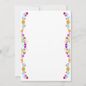 メキシカンフィエスタフローラプリンセスドレスキンセアニェラ 招待状 (裏面)