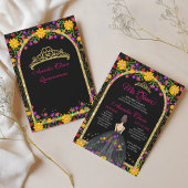 メキシカンフィエスタフローラプリンセス金ゴールドキンセアニェラ 招待状