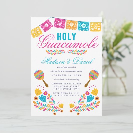 メキシカンフィエスタフローラマラカ婚約パーティ 招待状 (スタンド正面)