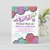 メキシカンフィエスタフローラマンダラリハーサルディナー 招待状 (スタンド正面)