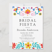 メキシカンフィエスタフローララテンアメリカ系女性ブライダルシャワー 招待状 (正面)