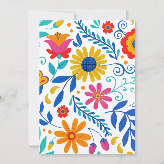 メキシカンフィエスタフローララテンアメリカ系女性ブライダルシャワー 招待状