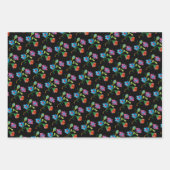 メキシカンフィエスタフローラ刺繍パーティーマラカス ラッピングペーパーシート (正面)