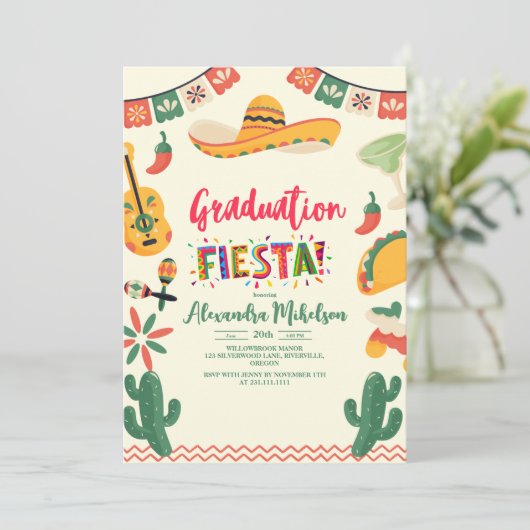 メキシカンフィエスタフローラ卒業党 招待状 (スタンド正面)