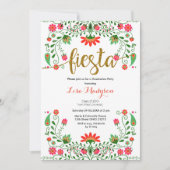 メキシカンフィエスタフローラ卒業党 招待状 (正面)