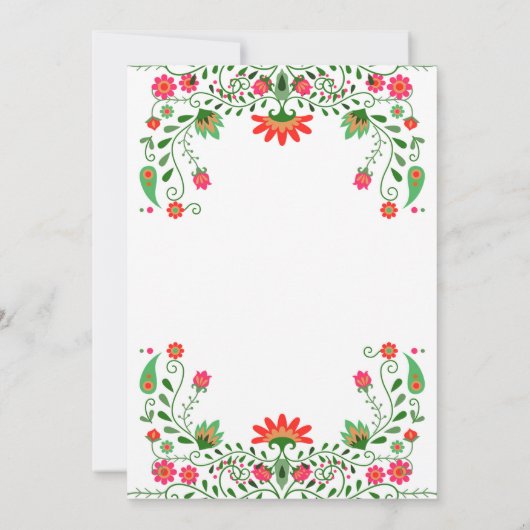 メキシカンフィエスタフローラ卒業党 招待状 (裏面)