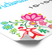 メキシカンフィエスタフローラ歓迎ポスター ポスター (角)