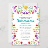 メキシカンフィエスタフローラ15th誕生日キンセアニェラ マグネット招待状 (正面)