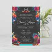 メキシカンフィエスタフローラCharro写真キンセアニェラ 招待状 (スタンド正面)