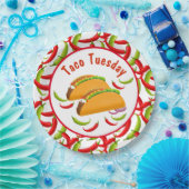 メキシカンフィエスタフードタコ火曜日食品パーティー ペーパープレート (パーティー)