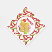 メキシカンフィエスタフードタマーレパーティー スタンダードランチョンナプキン (角)