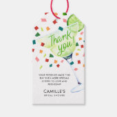 メキシカンフィエスタブライダルシャワーサンキューラベル ギフトタグ (正面)