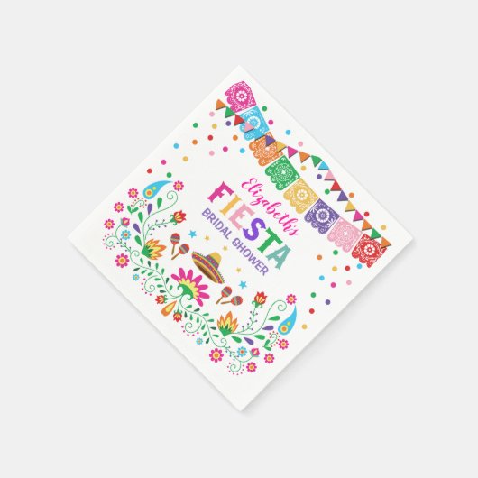 メキシカンフィエスタブライダルシャワーナチョ平均パーティー スタンダードカクテルナプキン (角)