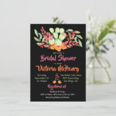 メキシカンフィエスタブライダルシャワー水彩サボテン 招待状 (スタンド正面)