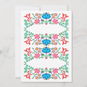 メキシカンフィエスタブライダルシャワー花民俗資料 招待状 (裏面)