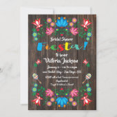 メキシカンフィエスタブライダルシャワー花民俗資料 招待状 (正面)