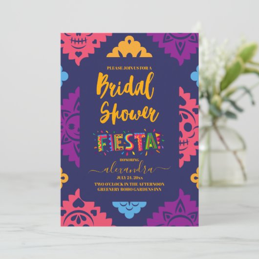 メキシカンフィエスタブライダルシャワー 招待状 (スタンド正面)