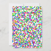 メキシカンフィエスタブライト花模様ブライダルシャワー 招待状 (裏面)