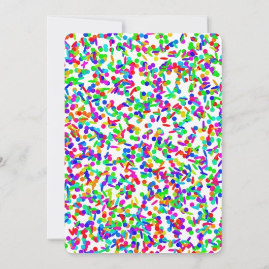 メキシカンフィエスタブライト花模様ブライダルシャワー 招待状 (裏面)