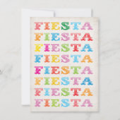 メキシカンフィエスタベイビーシャワーの招待状 招待状 (裏面)