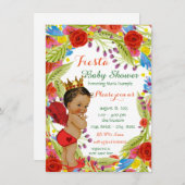 メキシカンフィエスタベイビーシャワー 招待状 (正面/裏面)